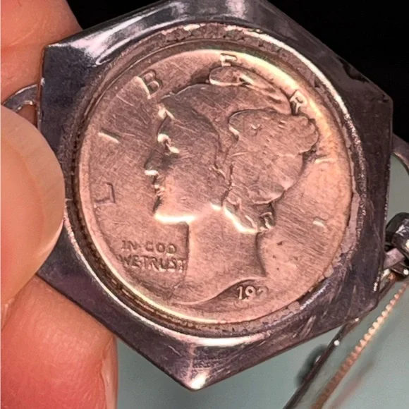 Vintage Liberty Head Mercury Dime Silver CoinLink Vintage Coin Bracelet - Picture 9 of 13